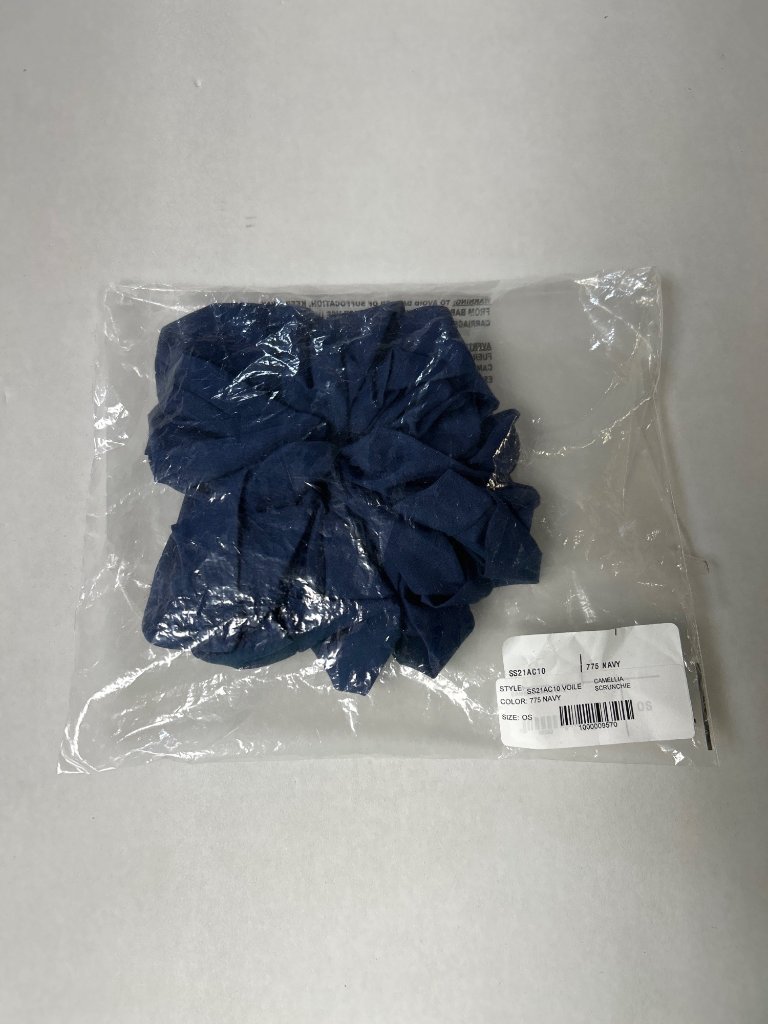 Maryam Nassir Zadeh Camellia Scrunchie Navy Size Os Nwt — image 4 of 5